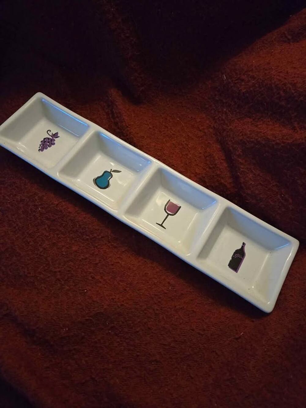 Disney Epcot International Food & Wine Festival Divided Serving Tray